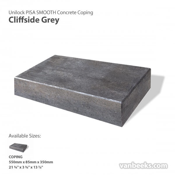 Unilock Pisa Smooth Concrete Coping